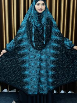 Alternative view of Semi Long Lilen Khimar – 407
