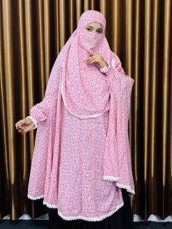 Alternative view of Semi Long Lilen Khimar – 403