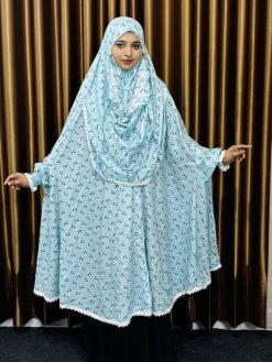 Alternative view of Semi Long Lilen Khimar – 402