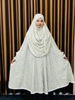 Alternative view of Semi Long Lilen Khimar – 401