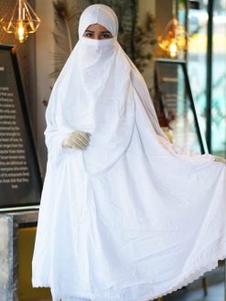 Alternative view of Semi Long Lilen Khimar – 410
