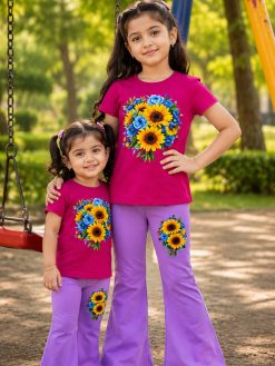 Alternative view of Premium Cotton T-shirt Set for Kids – 2 Pcs Combo-620