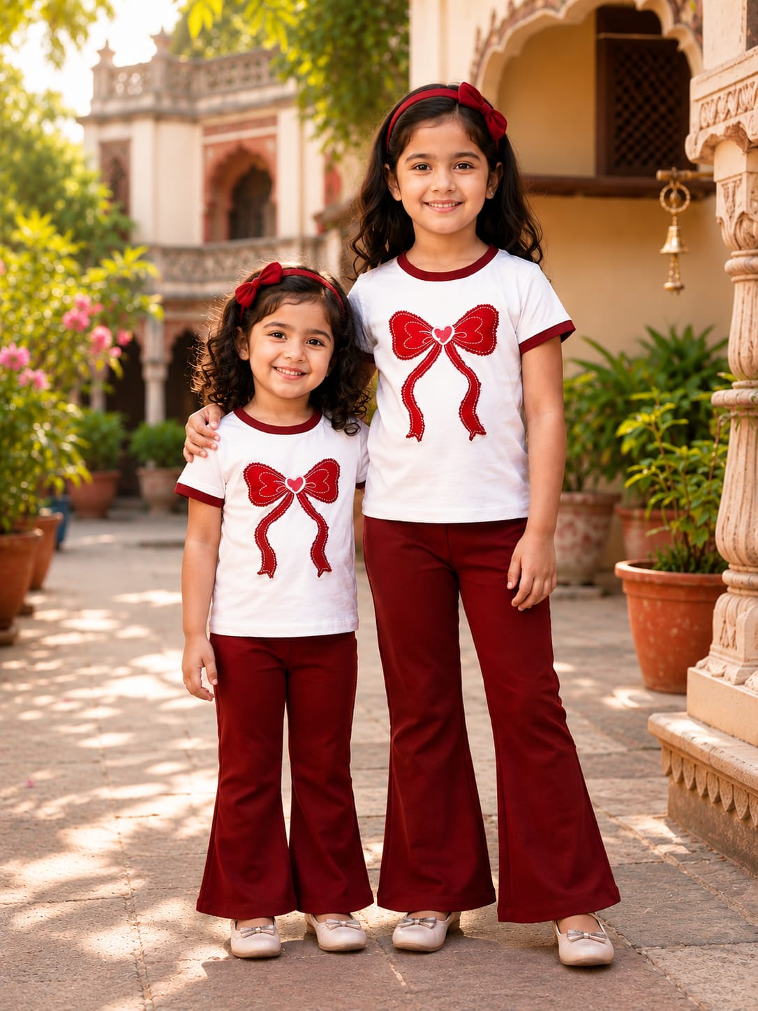 Premium Cotton T-shirt Set for Kids – 2 Pcs Combo-609 - Image 3
