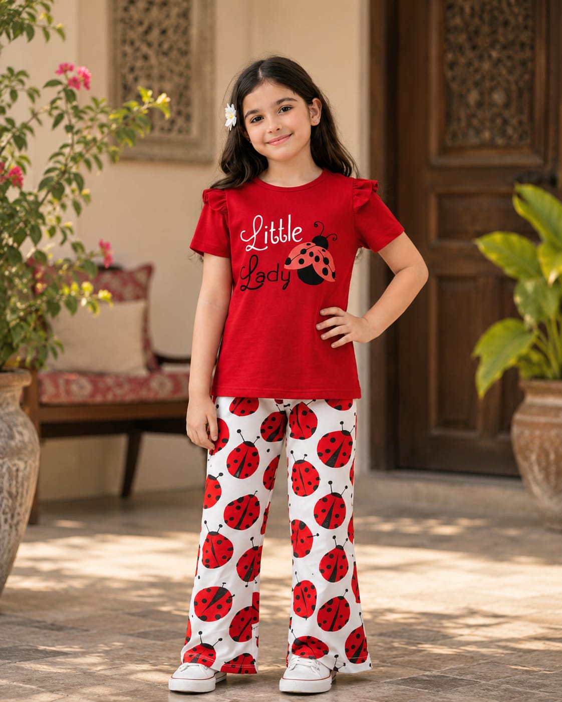 Premium Cotton T-shirt Set for Kids – 2 Pcs Combo-615 - Image 3
