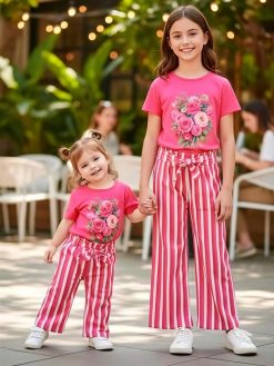 Alternative view of Premium Cotton T-shirt Set for Kids – 2 Pcs Combo-607