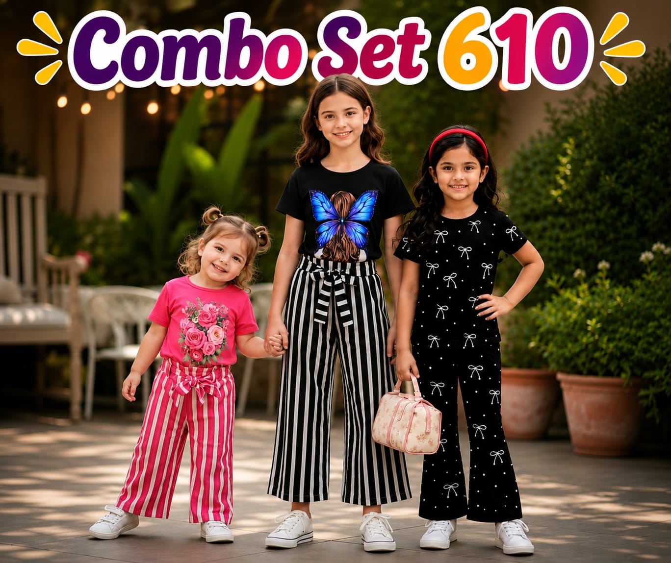 Premium Cotton T-shirt Set for Kids – 3 Pcs Combo-610