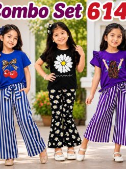 Premium Cotton T-shirt Set for Kids – 3 Pcs Combo-614