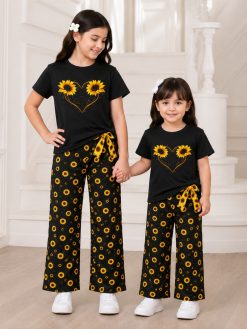Alternative view of Premium Cotton T-shirt Set for Kids – 2 Pcs Combo-611
