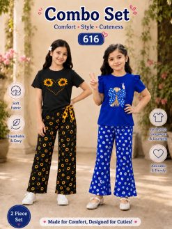 Premium Cotton T-shirt Set for Kids – 2 Pcs Combo-616